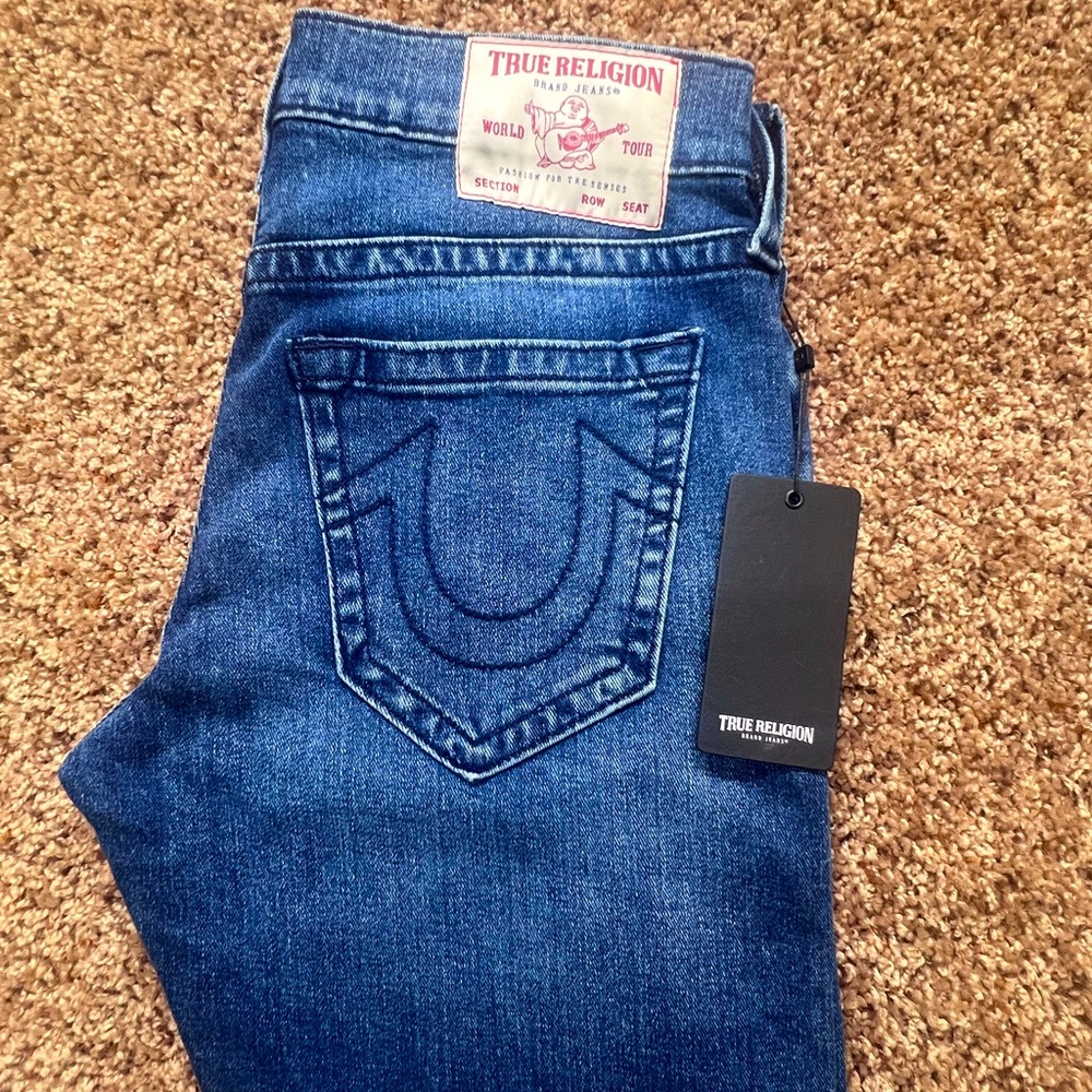 True Religion Jeans 30x34 Men's RICKY SN Straight Leg NWT $159.00  Tidal Wash